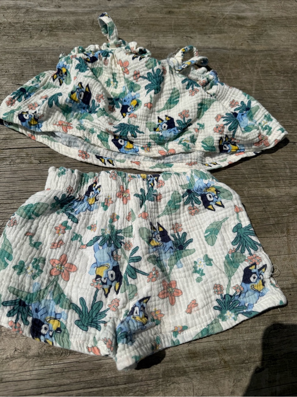 White Floral & Blue Bird Print Women’s Shorts - Lightweight Summer Style